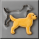 Labrador decorated cookie with a 4.5 inch Labrador Retriever Metal Cookie Cutter