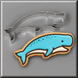 A blue whale cookie with a 4 inch Jumping Whale Metal Cookie Cutter