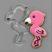 Pink flamingo cookie and a 4 inch Cartoon Flamingo Metal Cookie Cutter