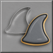 Shark fin cookie and a 4 inch Shark Fin Metal Cookie Cutter
