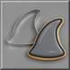 Shark fin cookie and a 4 inch Shark Fin Metal Cookie Cutter