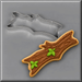 Stick or log cookie next to a 5 inch Camping Log Stick Metal Cookie Cutter