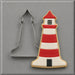 Cookie and cutter from a 4.5 inch Lighthouse Metal Cookie Cutter