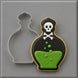 Decorated potion bottle cookie and cutter from a 4.25 inch Perfume Potion or Genie Bottle Metal Cookie Cutter