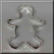 5" Gingerbread Boy Metal Cookie Cutter