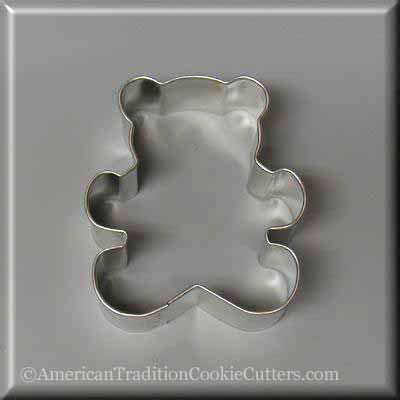 3" Teddy Bear Metal Cookie Cutter