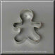 3" Gingerbread Boy Metal Cookie Cutter