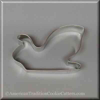 4.75 inch Santa's Sleigh Metal Cookie Cutter