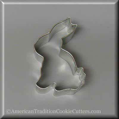 3.25 inch Chocolate Easter Bunny Rabbit Metal Cookie Cutter