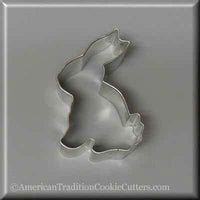 3.25"  Chocolate Easter Bunny Rabbit Metal Cookie Cutter