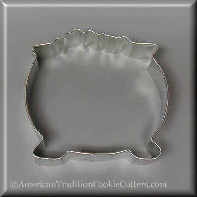 3.5 inch Pot O Gold or Witch's Cauldron Metal Cookie Cutter