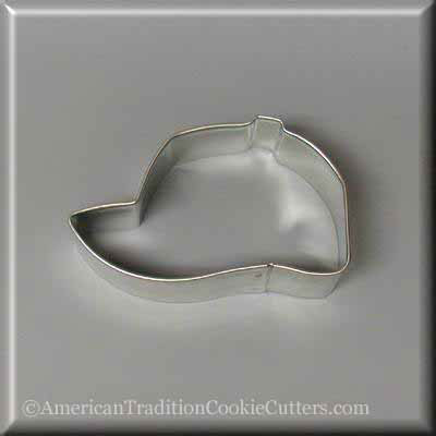 3" Baseball Cap Metal Cookie Cutter