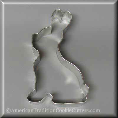 5" Sitting Bunny Metal Cookie Cutter