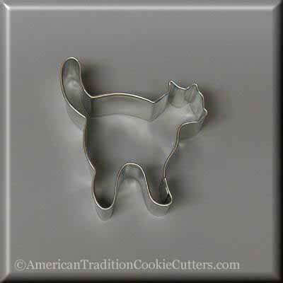 3 inch Witch's Cat Metal Cookie Cutter