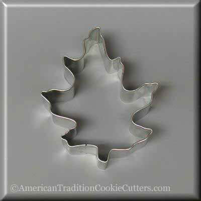 3.5 inch Oak Leaf Metal Cookie Cutter