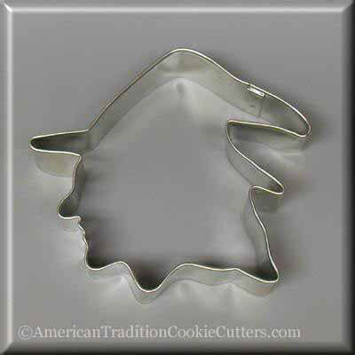 4 inch Witch Head Metal Cookie Cutter