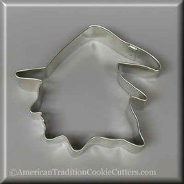 4" Witch Head Metal Cookie Cutter