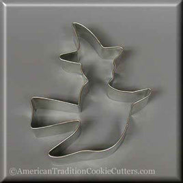 3.75" Flying Witch Metal Cookie Cutter