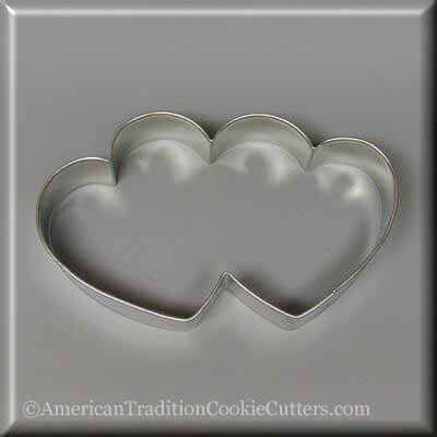 5 inch Double Heart Metal Cookie Cutter