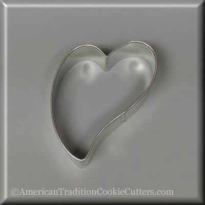3" Folk Heart Metal Cookie Cutter