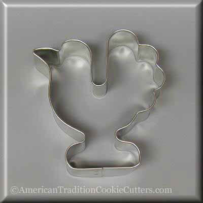 3.5 inch Turkey or Rooster Metal Cookie Cutter