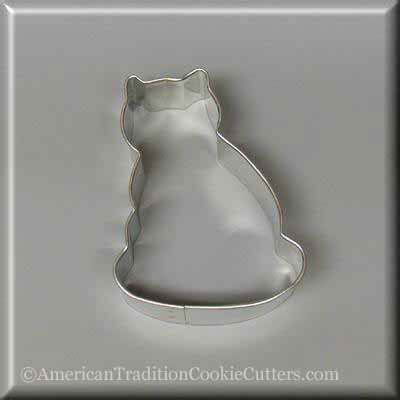 3 inch Pussy Cat Metal Cookie Cutter