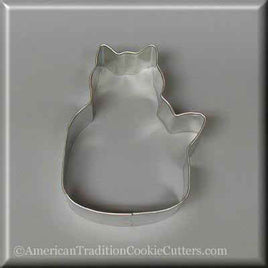 3" Quilting Cat Metal Cookie Cutter