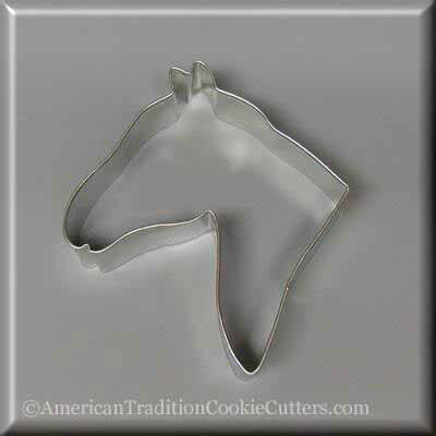 4.5 inch Horse Head Metal Cookie Cutter