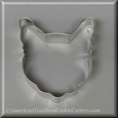 3.5" Cat Head Metal Cookie Cutter