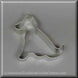 3.5" Sitting German Shepherd Metal Cookie Cutter