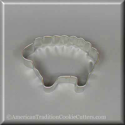 3 inch Woolly Lamb Sheep Metal Cookie Cutter