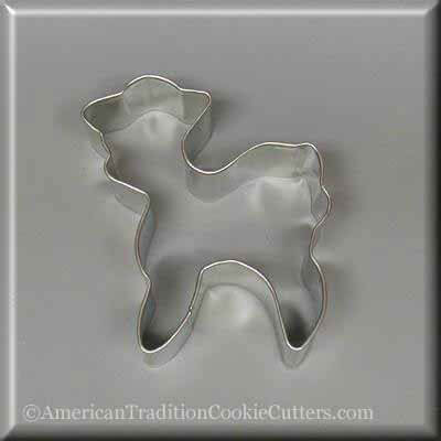3.25 inch Standing Lamb Metal Cookie Cutter