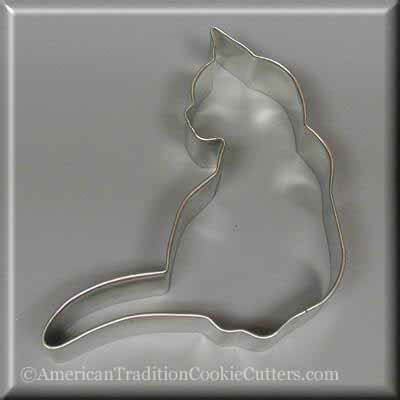 4.5 inch Cat Metal Cookie Cutter