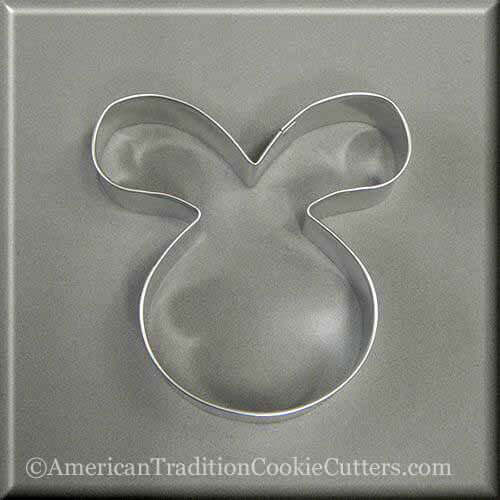 4 inch Easter Bunny Rabbit Face Metal Cookie Cutter
