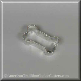 2"  Mini Dog Bone Metal Cookie Cutter