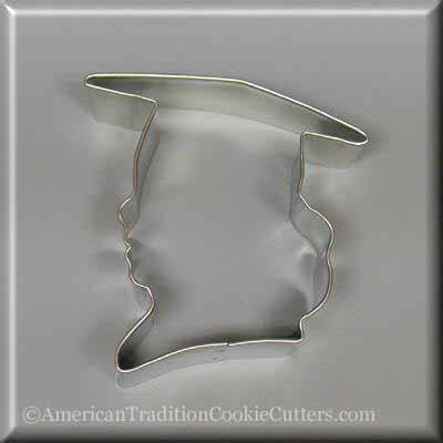 3.75 inch Graduation Girl Metal Cookie Cutter
