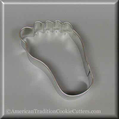 3.5 inch Right Foot Metal Cookie Cutter