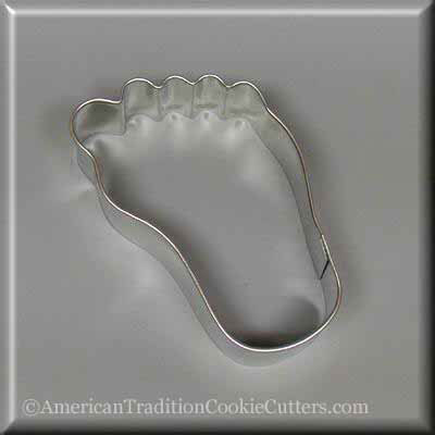 3.5" Right Foot Metal Cookie Cutter