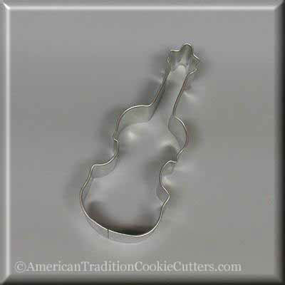 4" Violin Metal Cookie Cutter