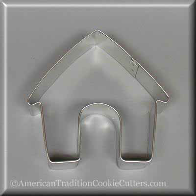 3.5" Dog House Metal Cookie Cutter