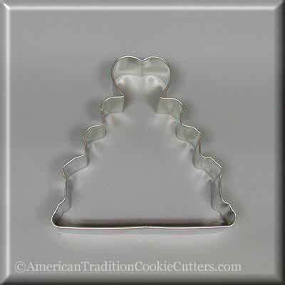 4.25" Wedding Cake Metal Cookie Cutter