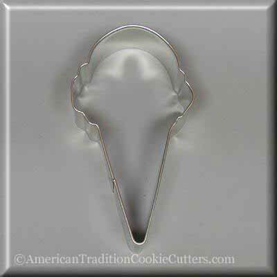 4 inch Ice Cream Cone Metal Cookie Cutter