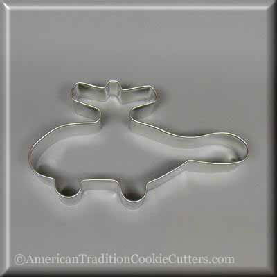 5" Helicopter Metal Cookie Cutter