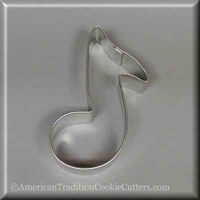 3.5" Music Note Metal Cookie Cutter