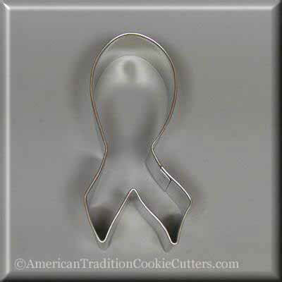 3.75 inch Awareness Ribbon Metal Cookie Cutter