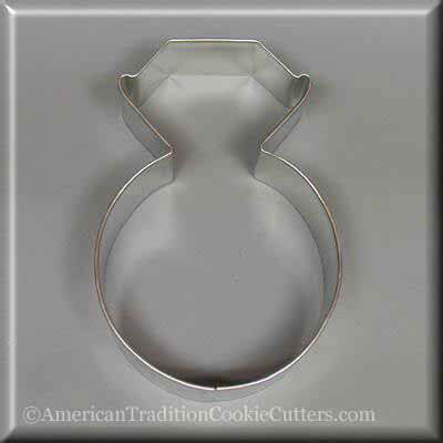 3.75 inch Diamond Engagement Ring Metal Cookie Cutter