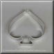 3.5" Spade Metal Cookie Cutter