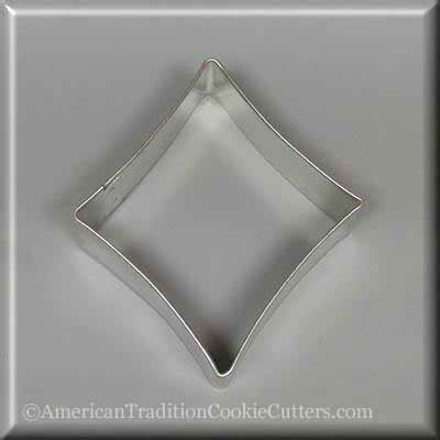 3.5" Diamond Metal Cookie Cutter