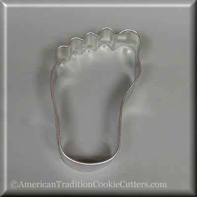 3.5 inch Left Foot Metal Cookie Cutter
