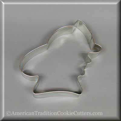 4.5 inch Fireman's Head Metal Cookie Cutter